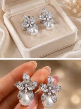 Couture Lily Pearl Earrings